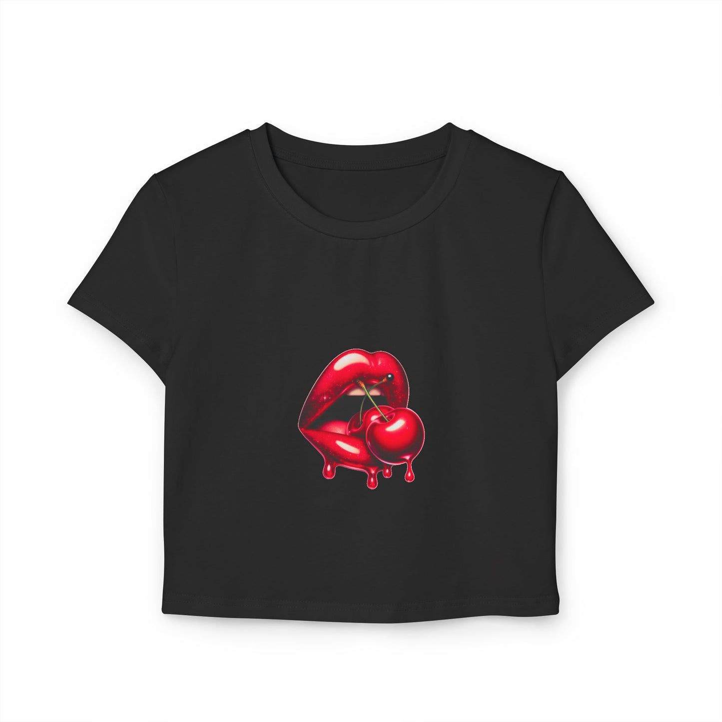 'Cherry lips' Baby Tee