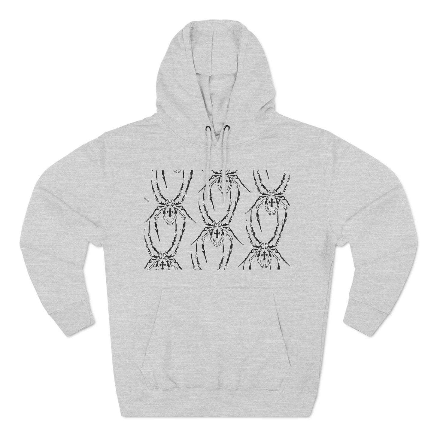 spider graphic Three-Panel Fleece Hoodie