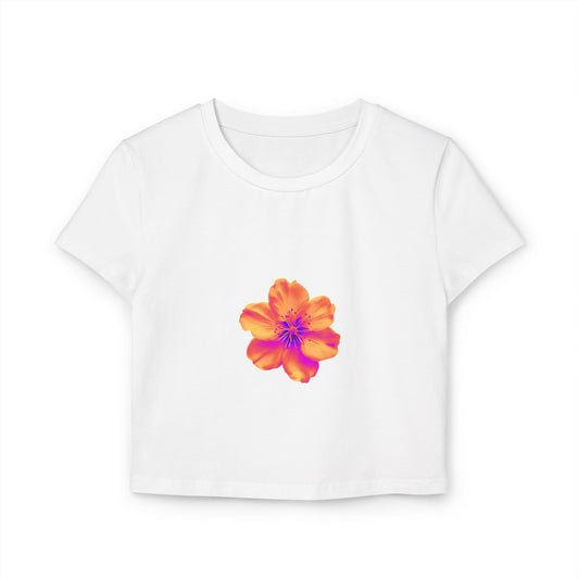 'Orange flower' Baby Tee