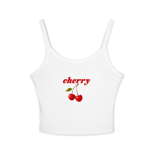 cherry Women's Spaghetti Strap Tank Top