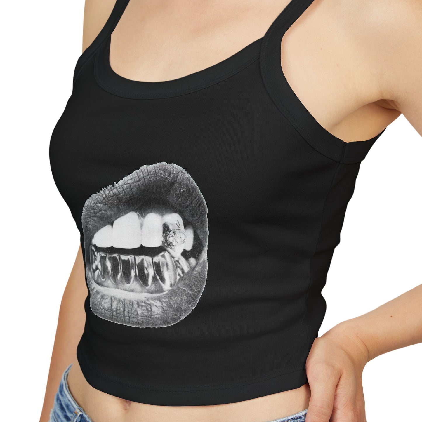 Tank Top - Mouth Graphic Print