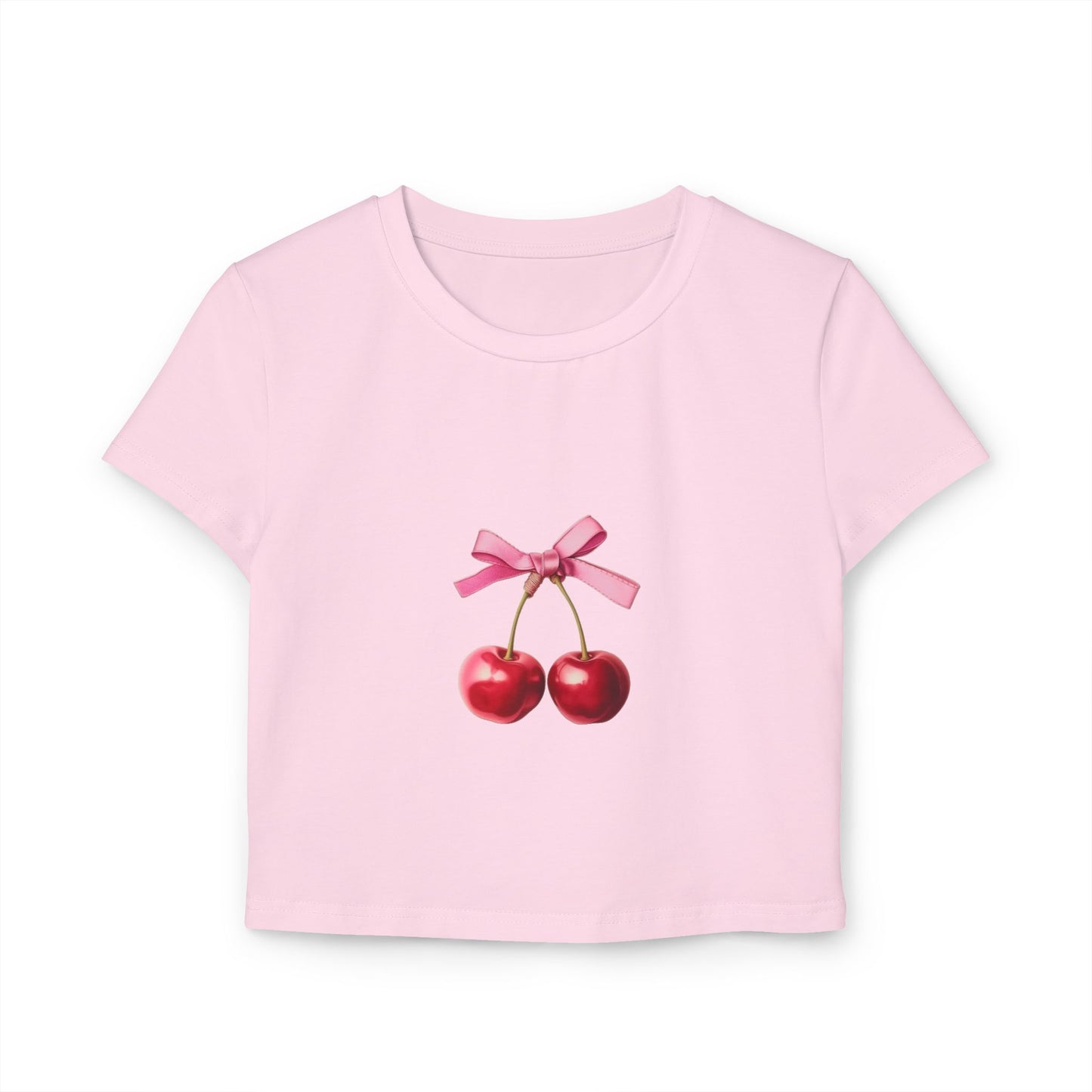 'Cherry bow' Baby Tee