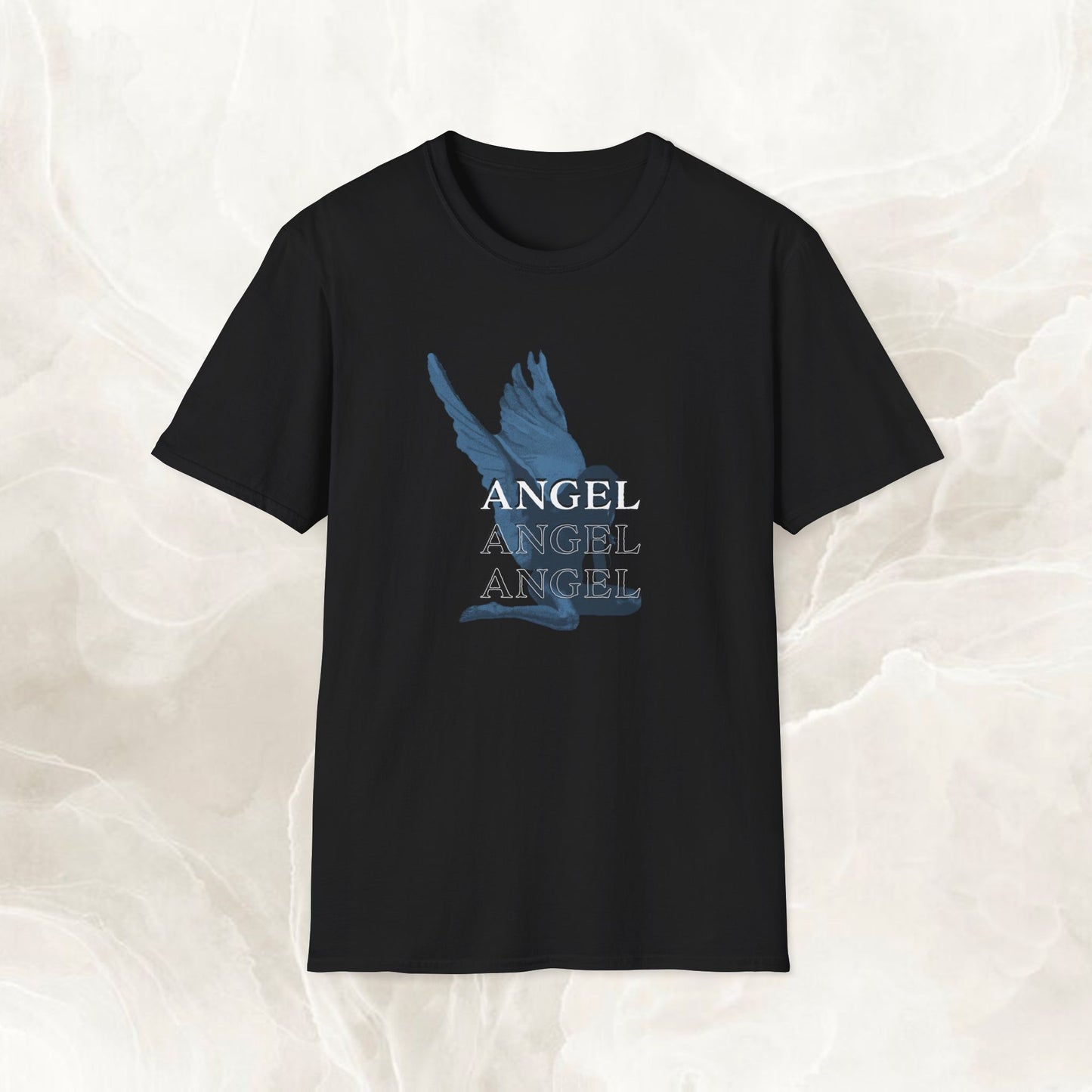 Angel Wings Unisex T-Shirt with Blue Wings Design