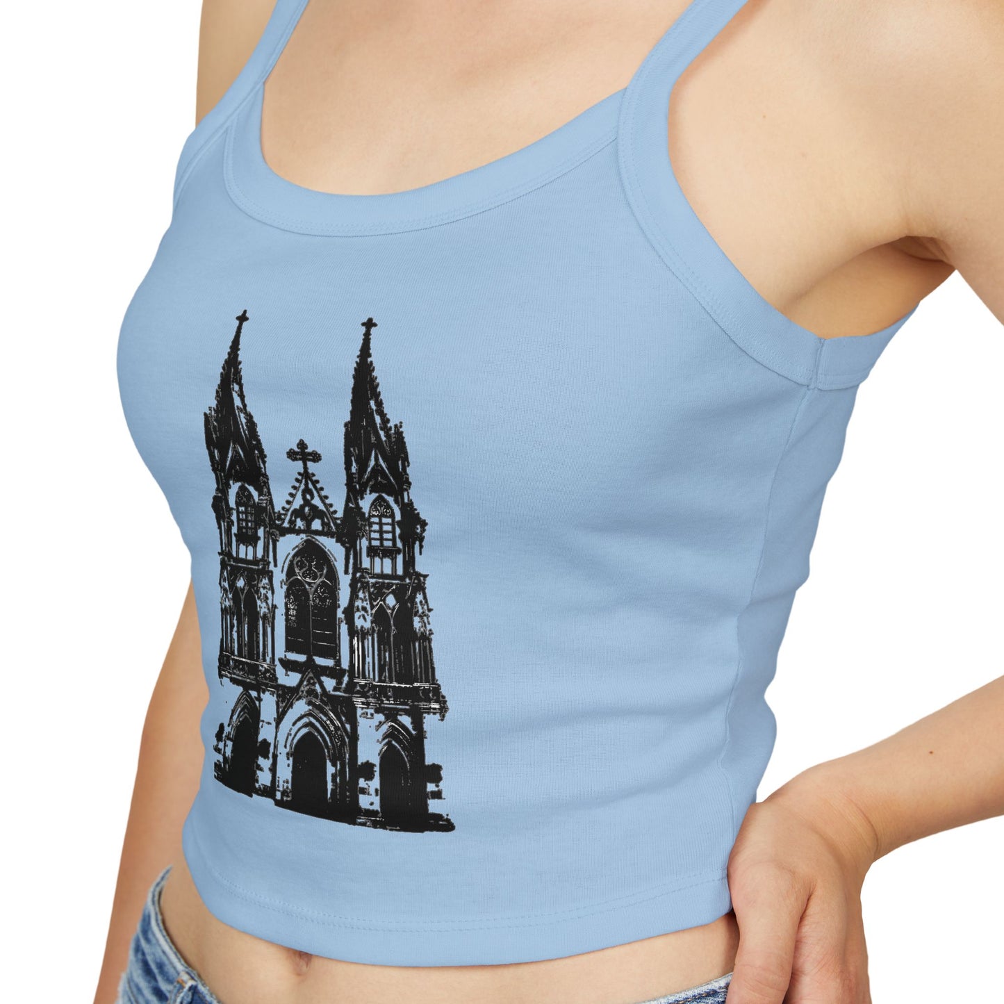 Tank Top with Castle Graphic